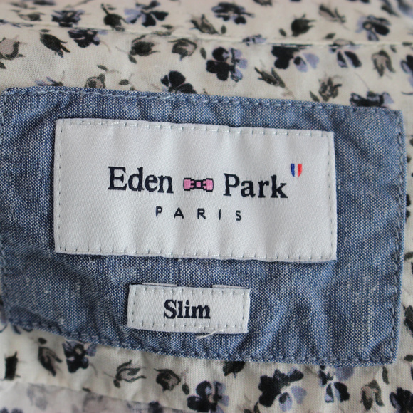 Eden Park Paris Slim Floral Button Up Blouse - Picture 4 of 7